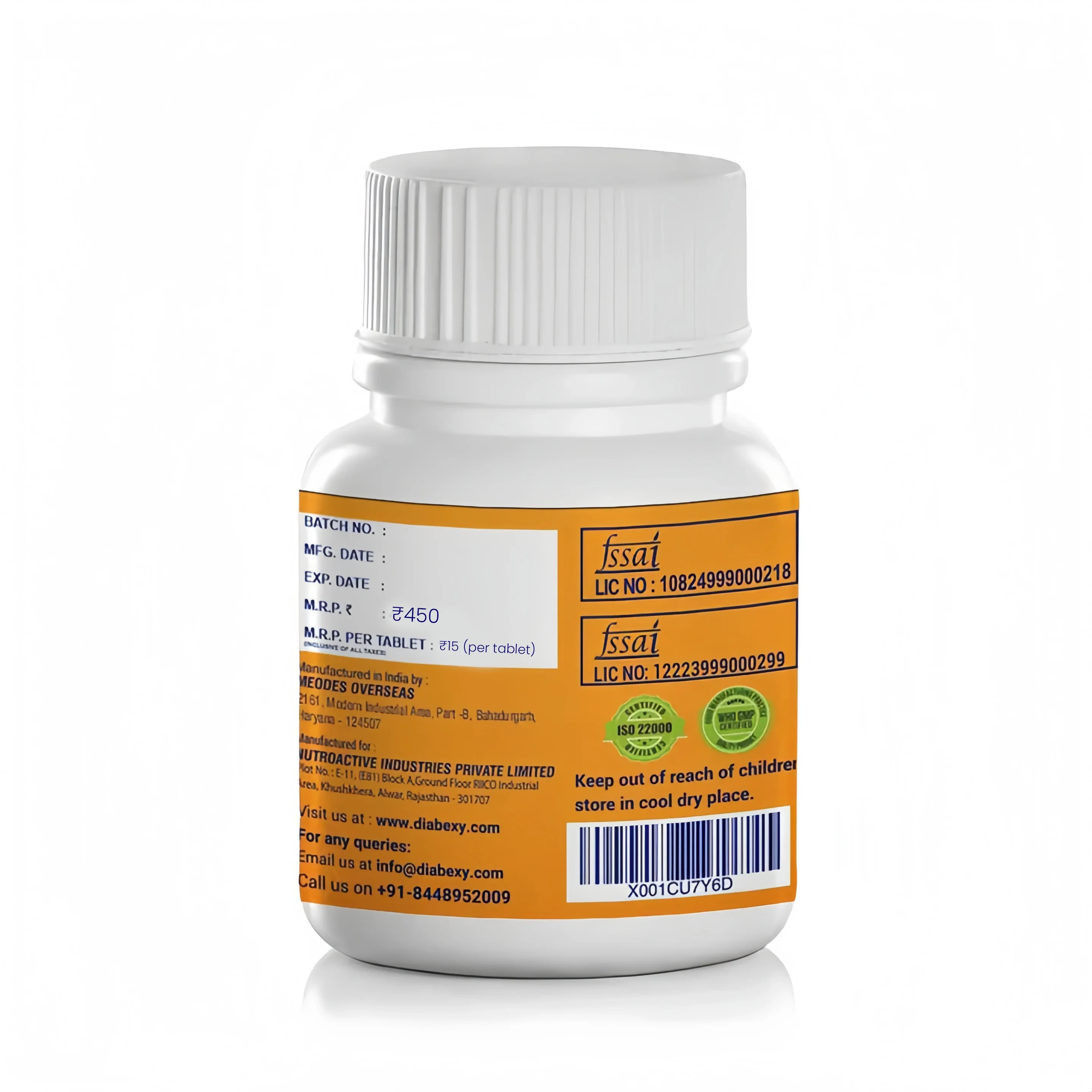 Diabexy Basics Vitamins & Antioxidants - 30 Tabs - Image 2