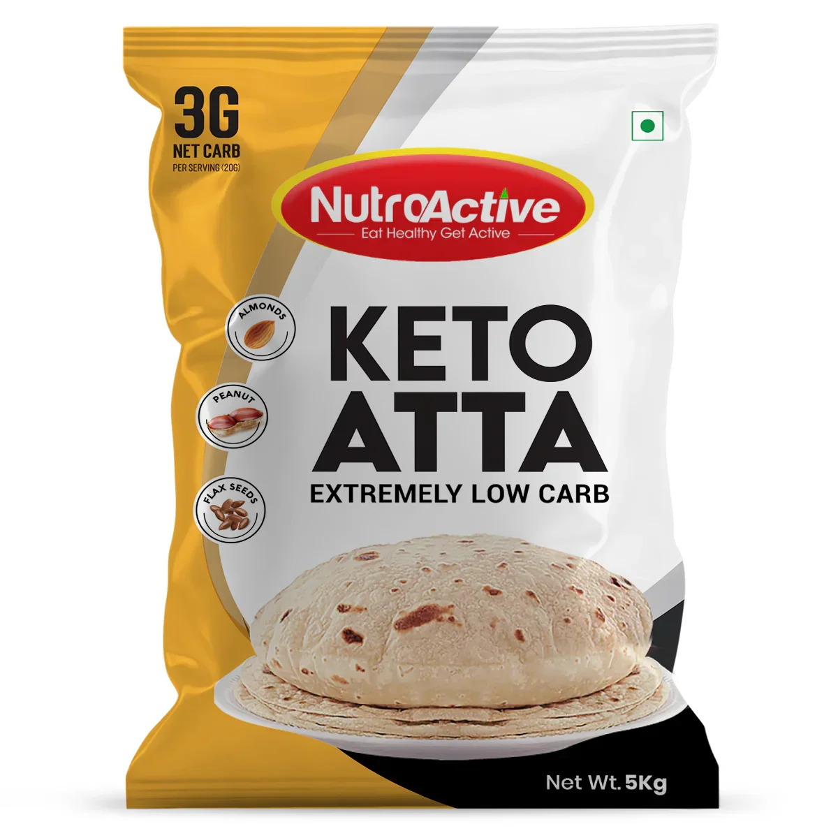 NutroActive Low Carb Keto Atta for Weight Loss | High Protein - Image 3
